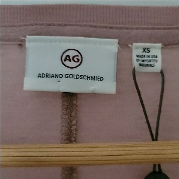 Adriano Goldschmied Blush Short-Sleeve Scoop Neck Cashmere Blend T-shirt-Size XS - Picture 7 of 11